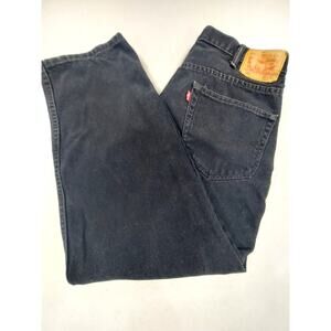 Levi's Men's 550 2013 Relaxed Taper Jeans Black Sz 38x30 Fit 38x28